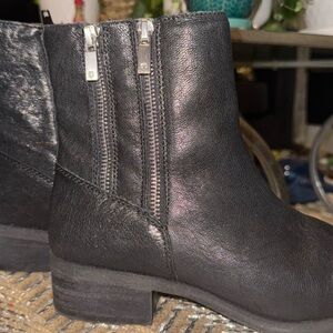 Lucky brand Banari Women's Black Leather Ankle Boots 7.5